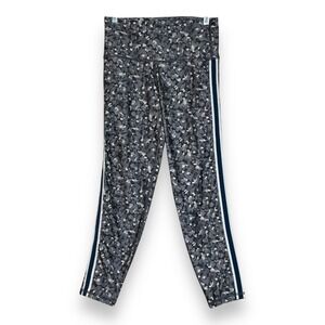 Aerie Chill Play Move 7/8 Leggings Women's Small High Rise Gray Side Stripes